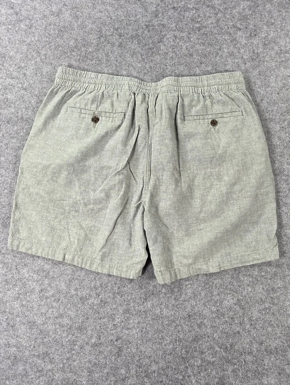 J. Crew Men's Drawstring Linen-Blend Shorts - Gray Sz XL 5